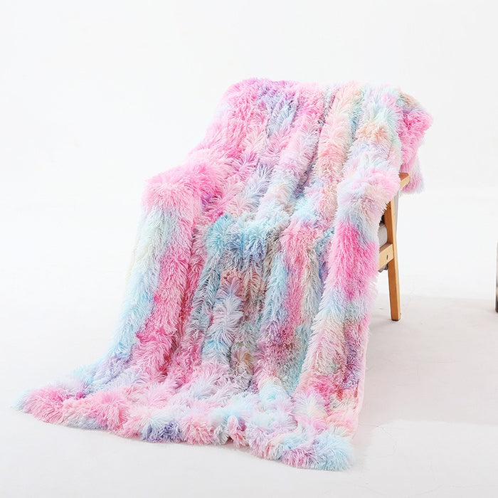 Small Rainbow Blankets, Nordic Style Office Lazybones