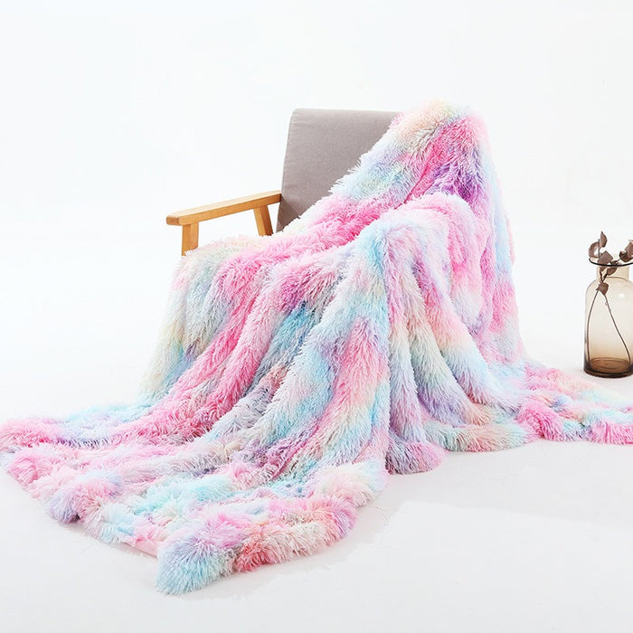 Small Rainbow Blankets, Nordic Style Office Lazybones