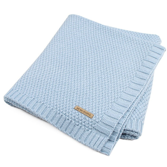 Baby Blanket Knitted Newborn Swaddle