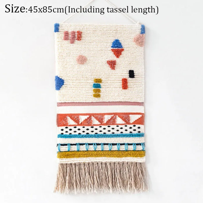 Hand Woven Tufted Tapestry Macrame