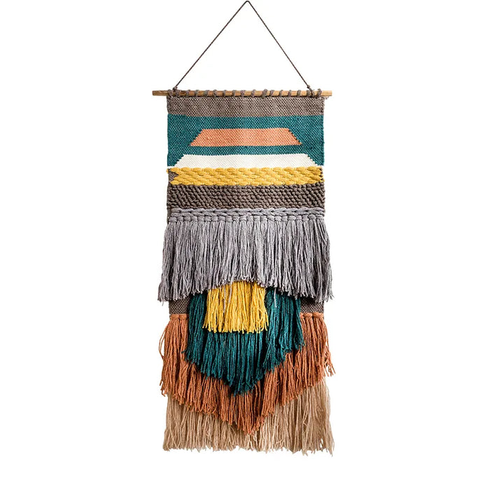 Hand Woven Tufted Tapestry Macrame